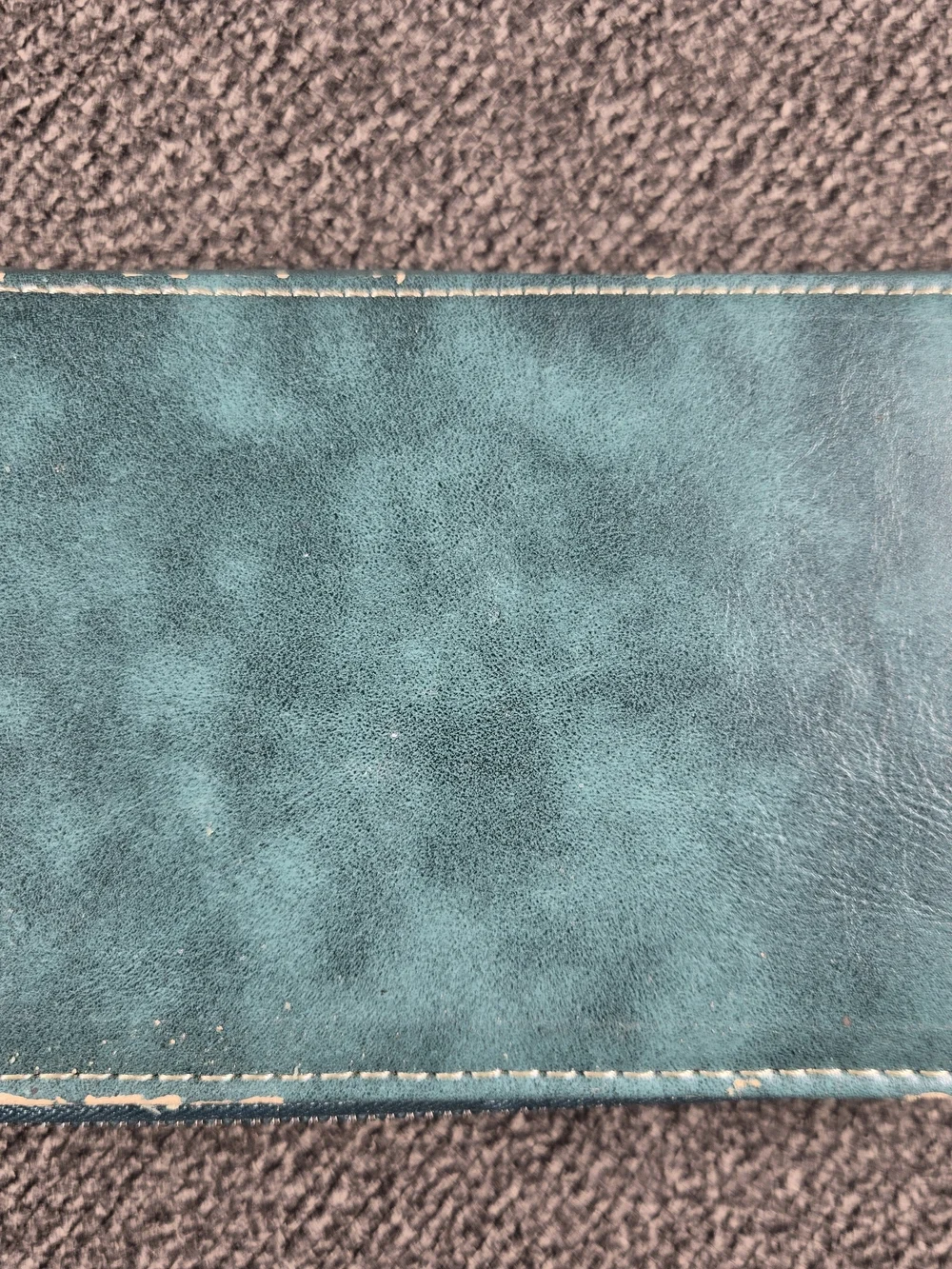 Trinity Teal Zip Wallet with Black Studded Western Accent